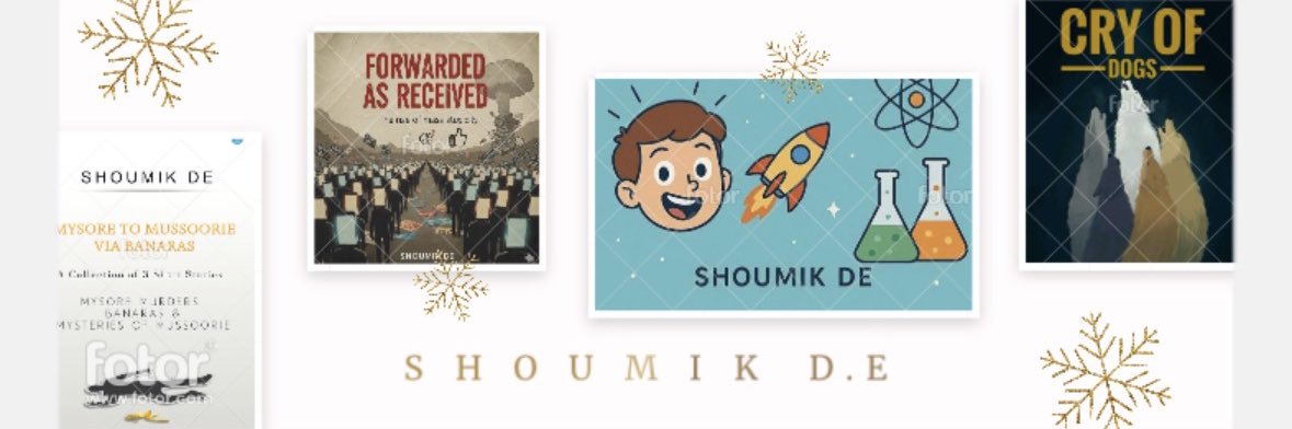 Shoumik De •First Dé First Sho• banner