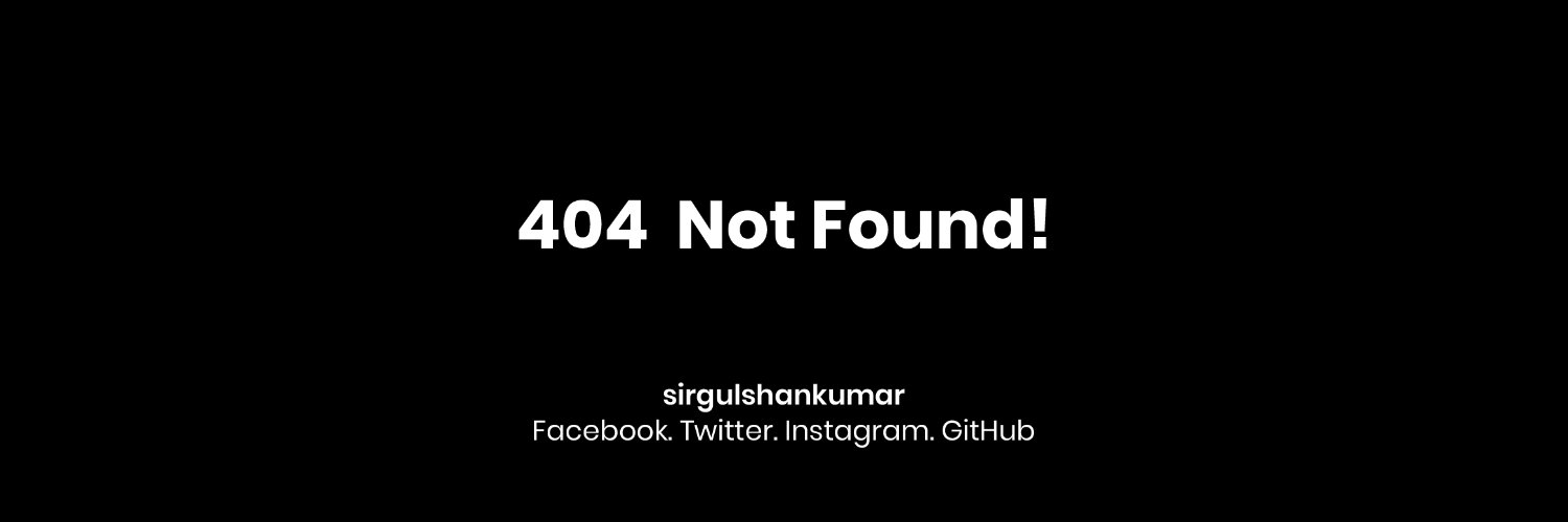 sirgulshankumar's profile banner image