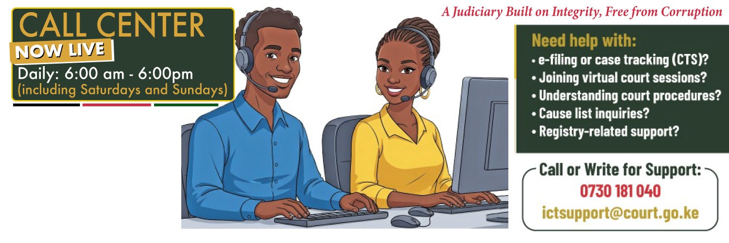 The Judiciary Kenya banner