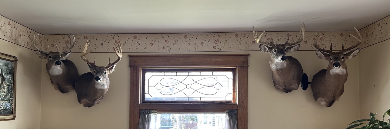 Social Distancing in my MAGA Blind 🎯🌳🦌🦃🐿🌲 banner