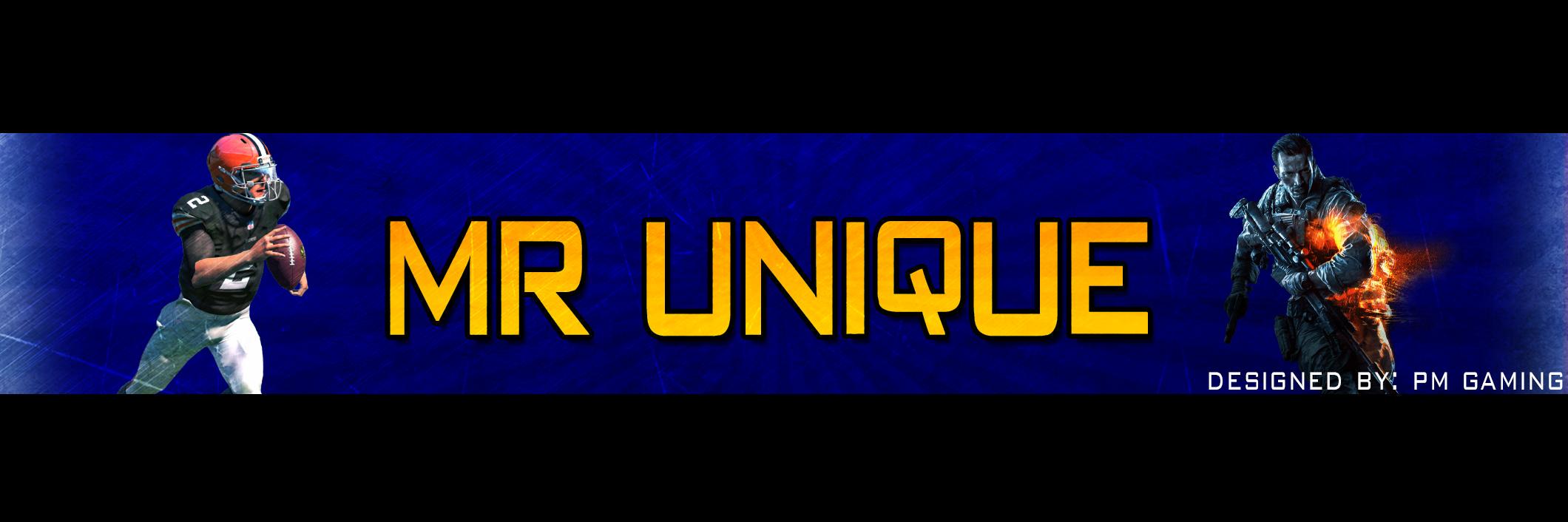Youtube MrUnique banner