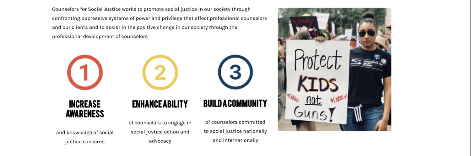 Counselors for Social Justice banner