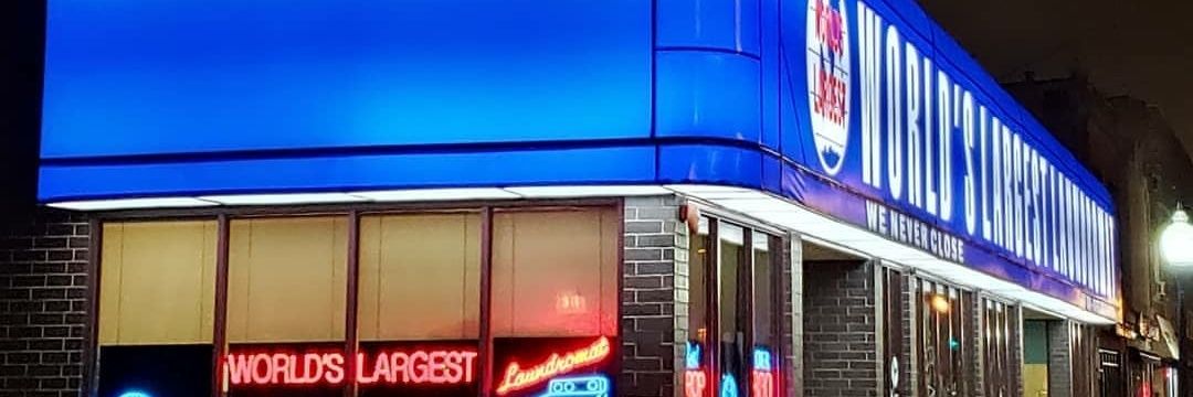World's Largest Laundromat banner