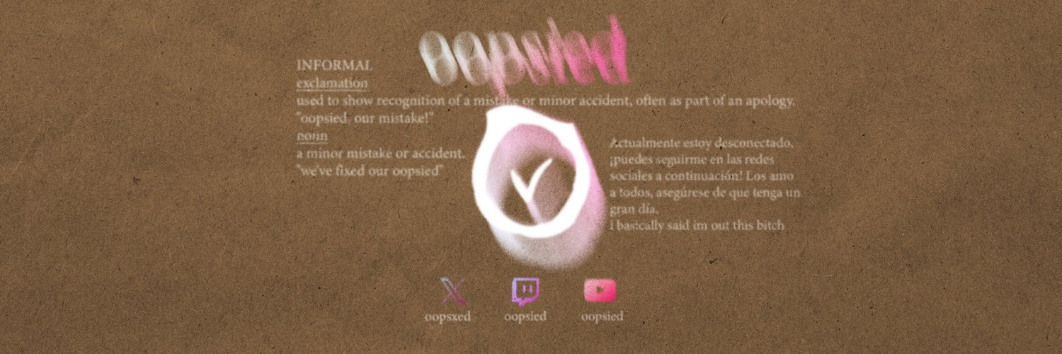 Oopsied banner