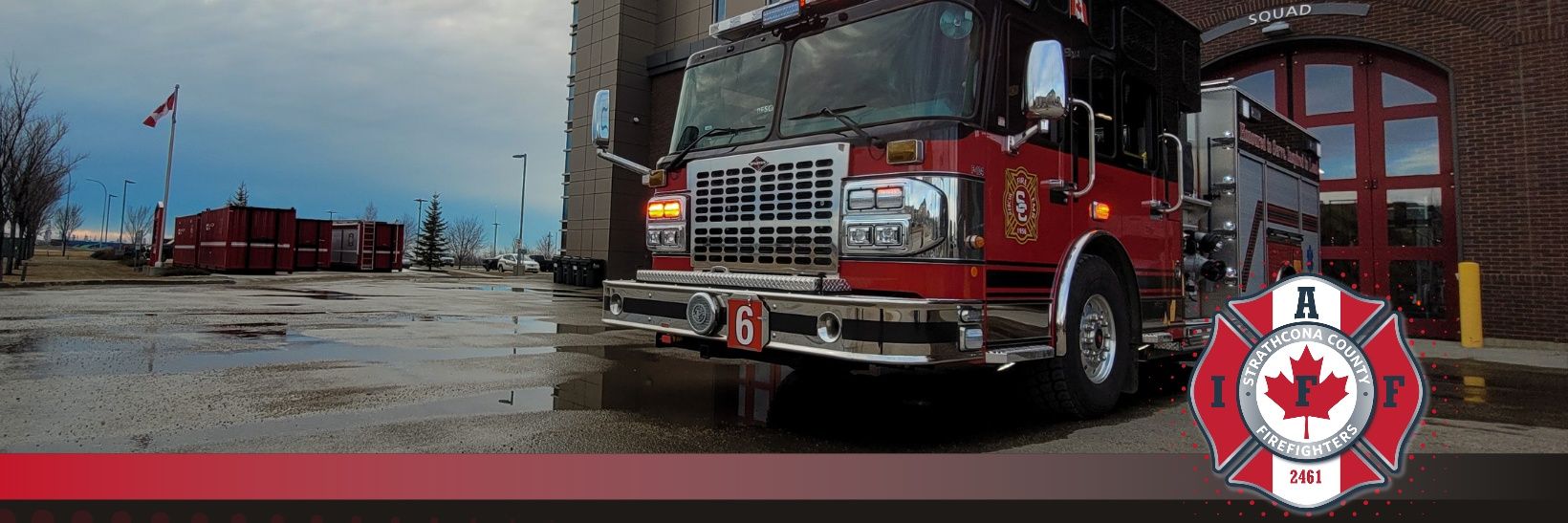 Strathcona Firefighter/Paramedics banner