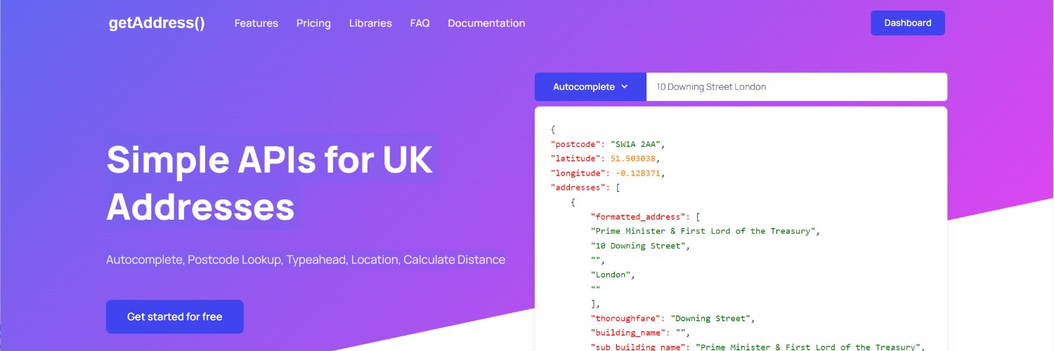 getAddressAPI's profile banner image