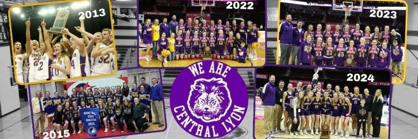 Central Lyon Girls Basketball's banner