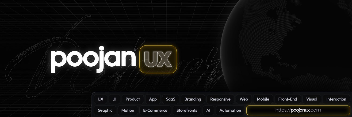 poojanux's profile banner image