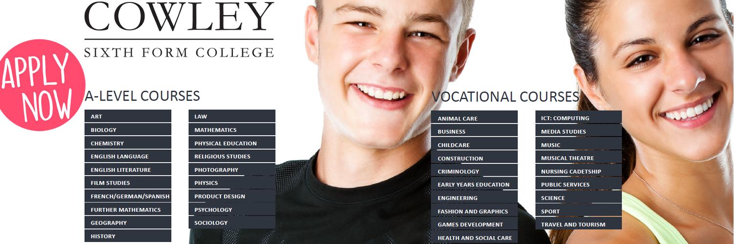 CowleySixthForm's profile banner image