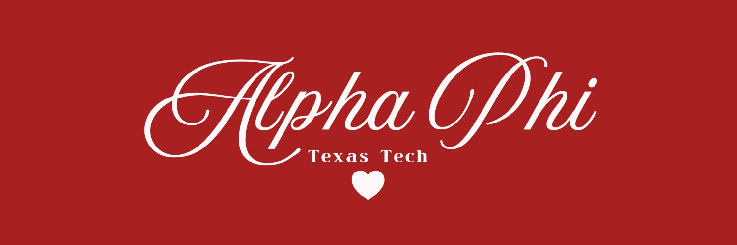 Texas Tech Alpha Phi banner