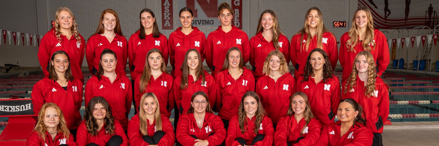 Nebraska Swimming and Diving's banner