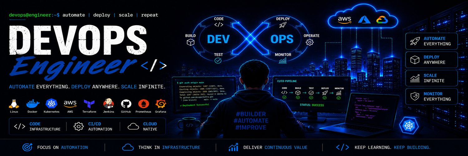 devopswithsumit's profile banner image