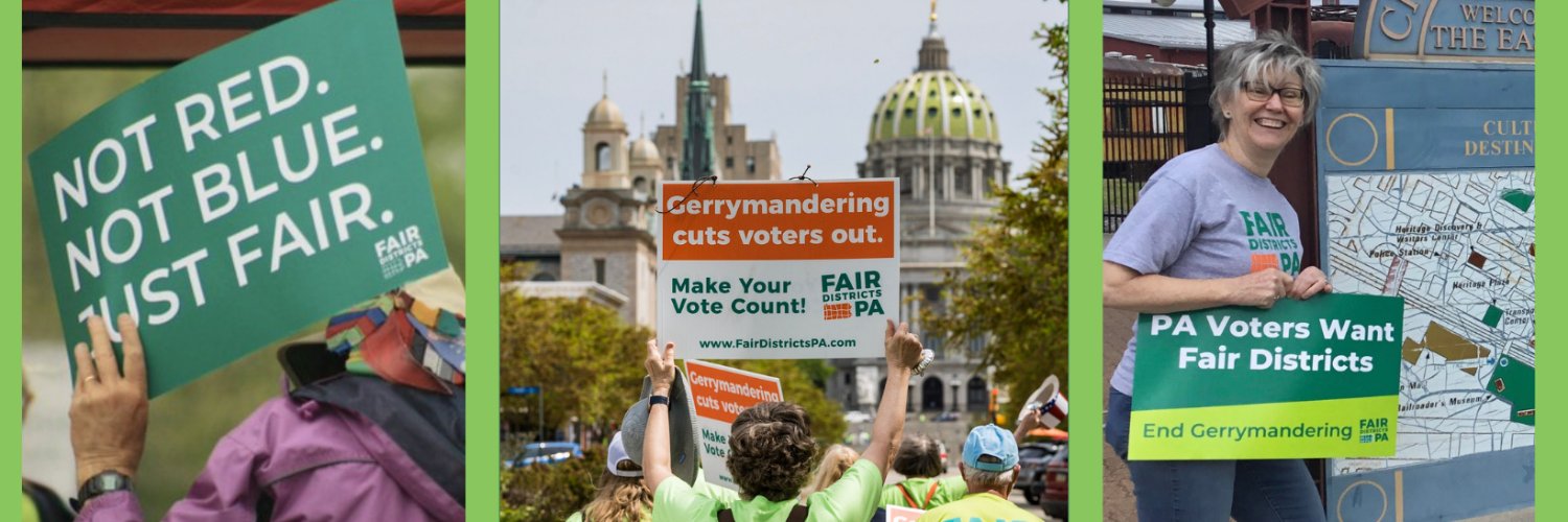 Fair Districts PA's banner