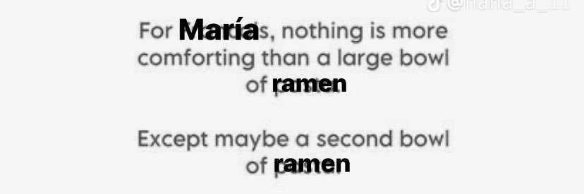 María banner