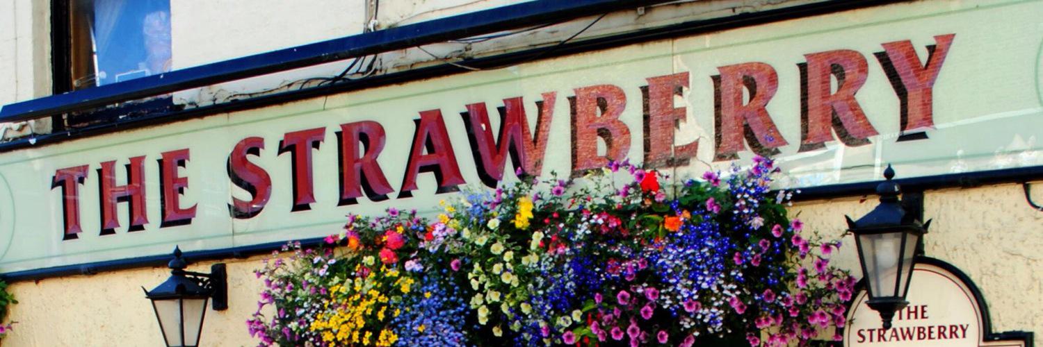 the strawberry pub banner