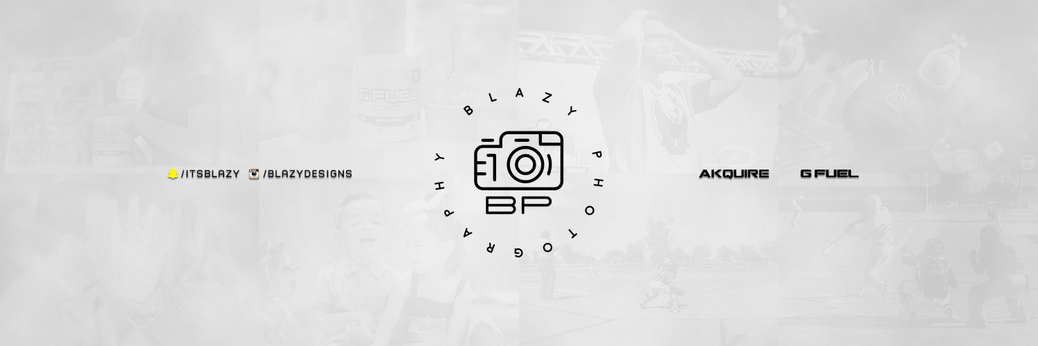 Follow @Blazydesigns banner