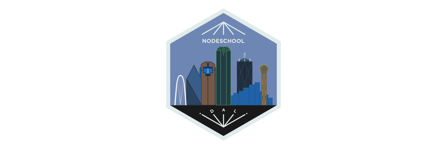 NodeschoolDallas banner