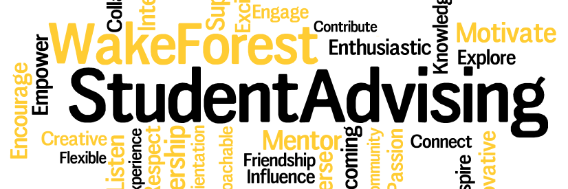 WFU Student Advising banner