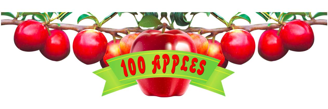 100 Apples banner
