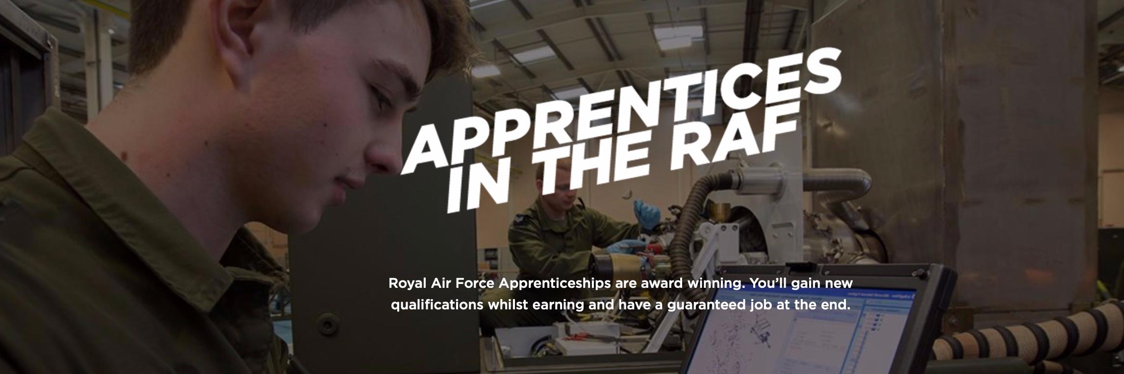 RAF Jobs Wales & West Mids banner