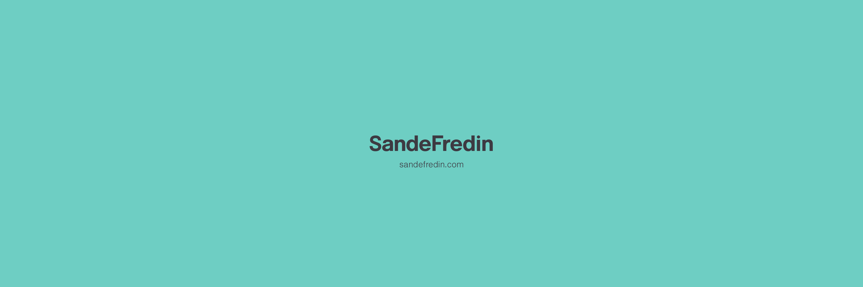 SandeFredin's profile banner image