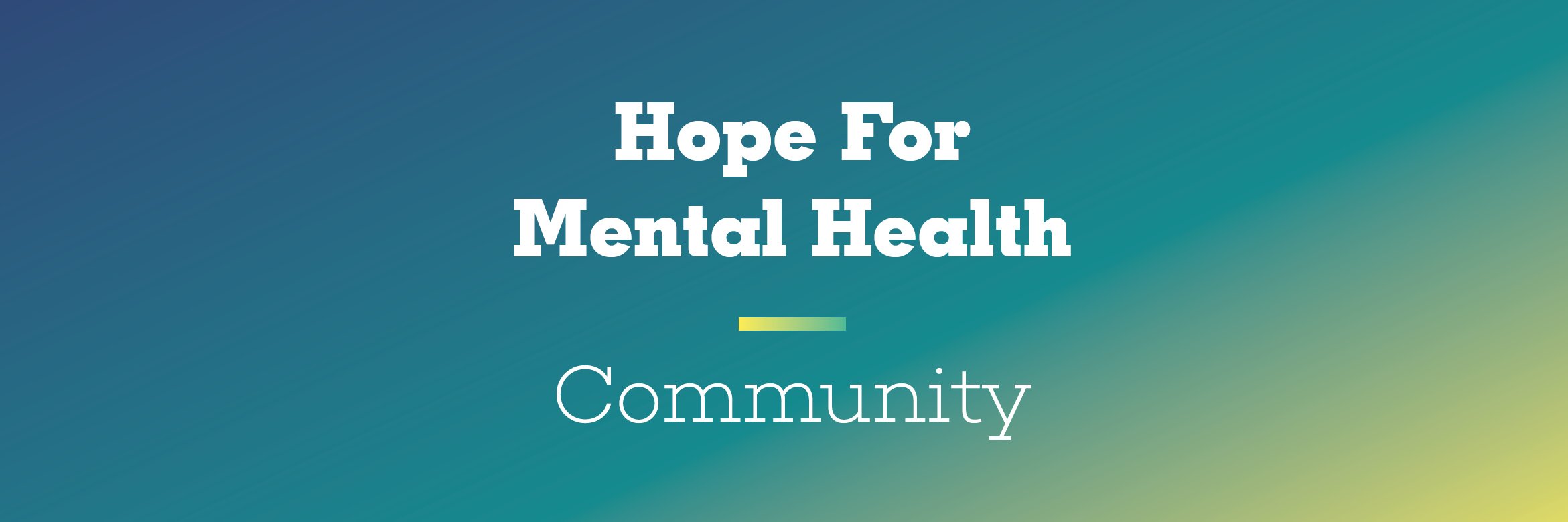 Hope4MH's profile banner image