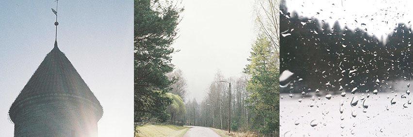 sunny cloudy rainy banner