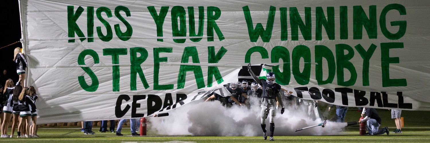 Cedar Park Football banner