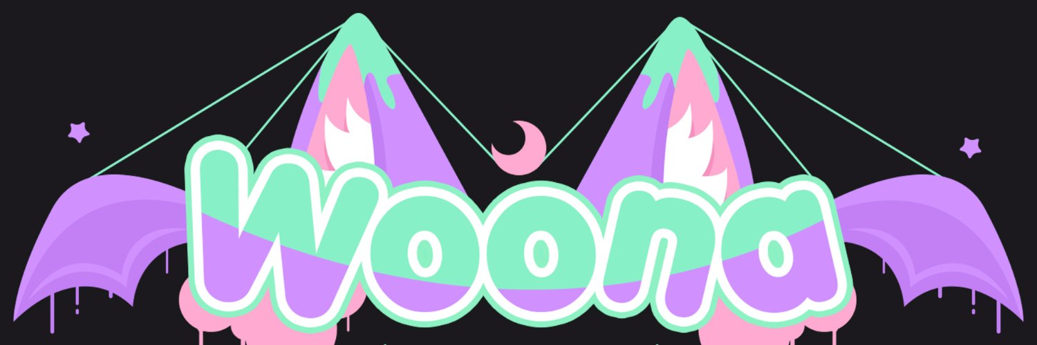 Luna(Woona) Fox demon VTuber banner