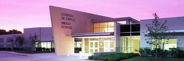 de Zavala MS Library banner