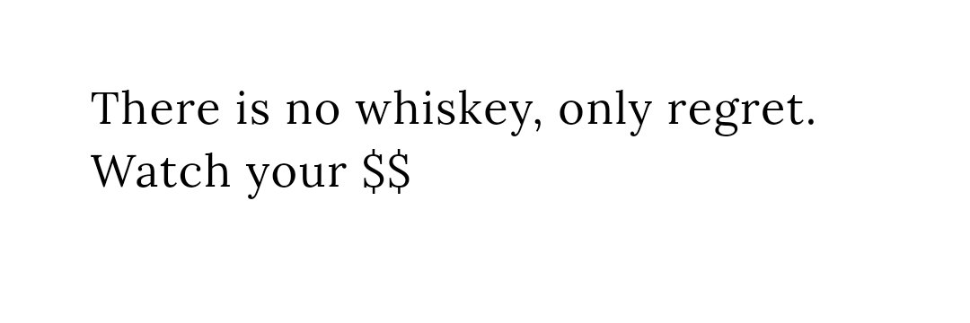 Whiskey Scam Alert banner