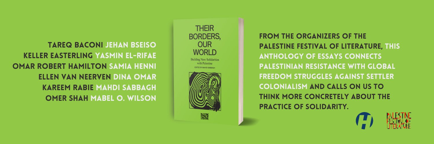 Palestine Festival of Literature's banner