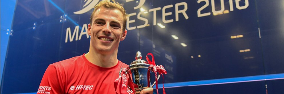 AJ Bell Squash GP banner