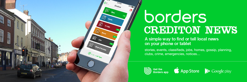 Crediton Borders App banner