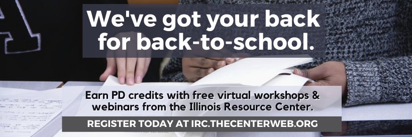 Illinois Resource Center (IRC)'s banner