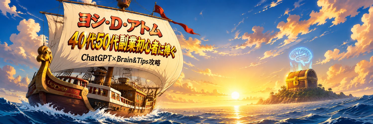 ヨシ・D・アトム｜ChatGPT×Brain&Tips攻略 banner