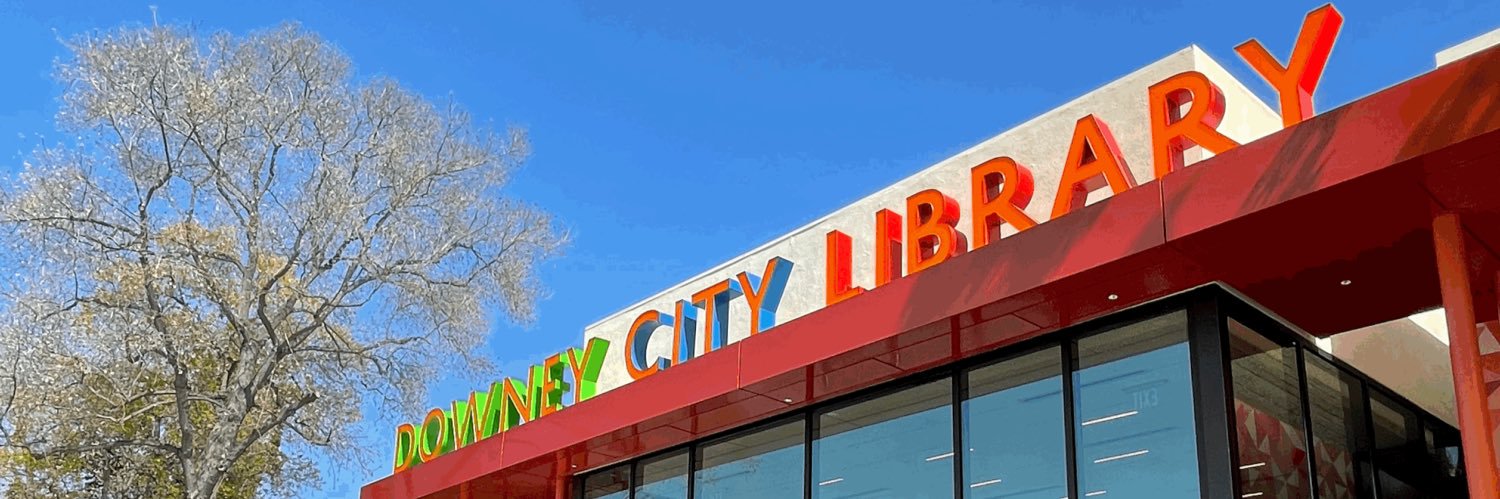 Downey City Library banner