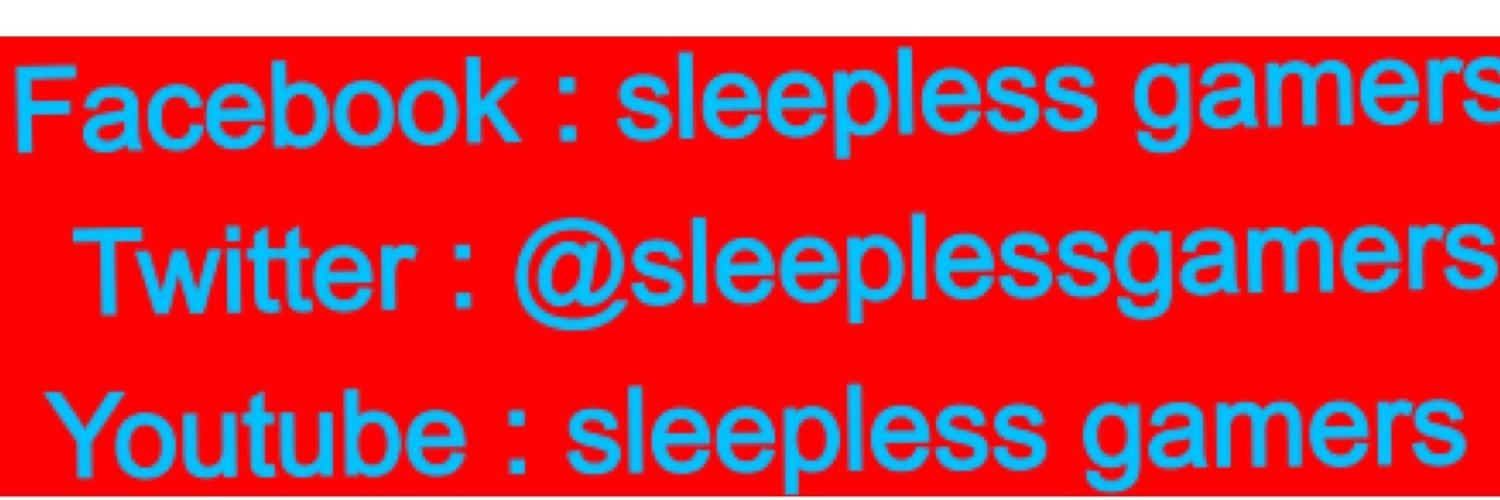 sleeplessgamers's profile banner image