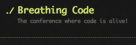 Breathing Code Conf banner