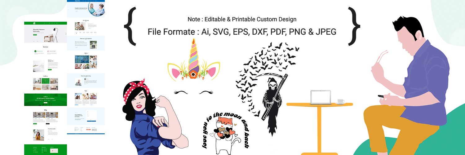 Illustration, Vector, Graphic Design, Web Design banner