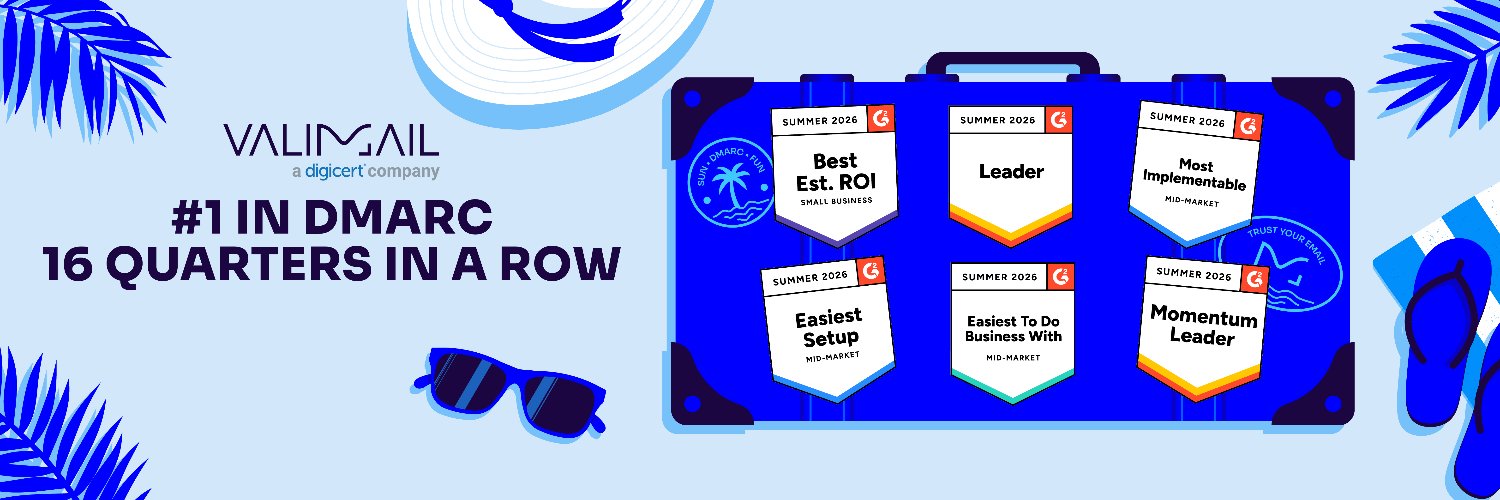 Valimail's profile banner image