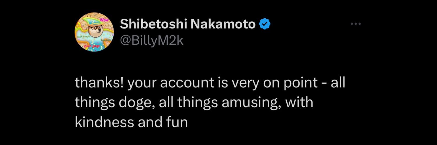 ƉOGECOIN TWEET banner