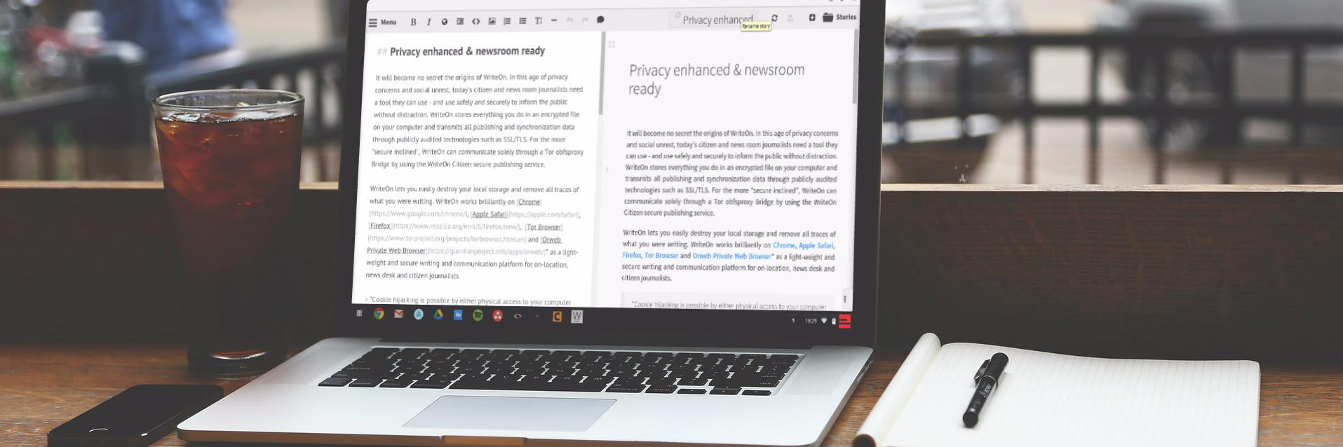 WriteOnApp's profile banner image