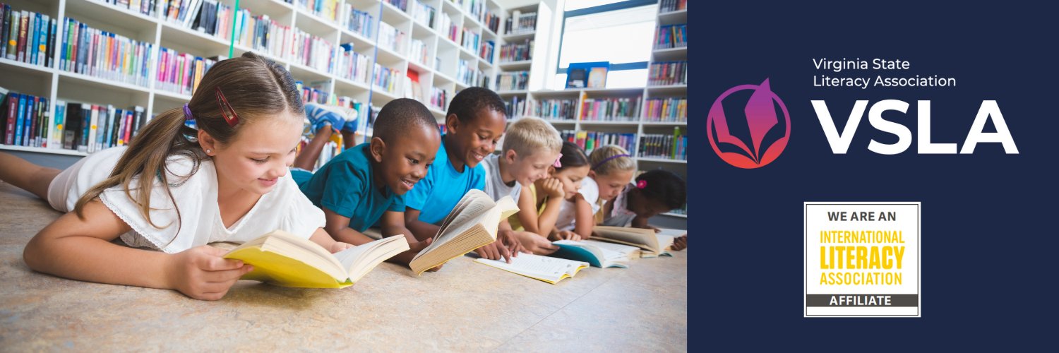 Virginia State Literacy Association's banner