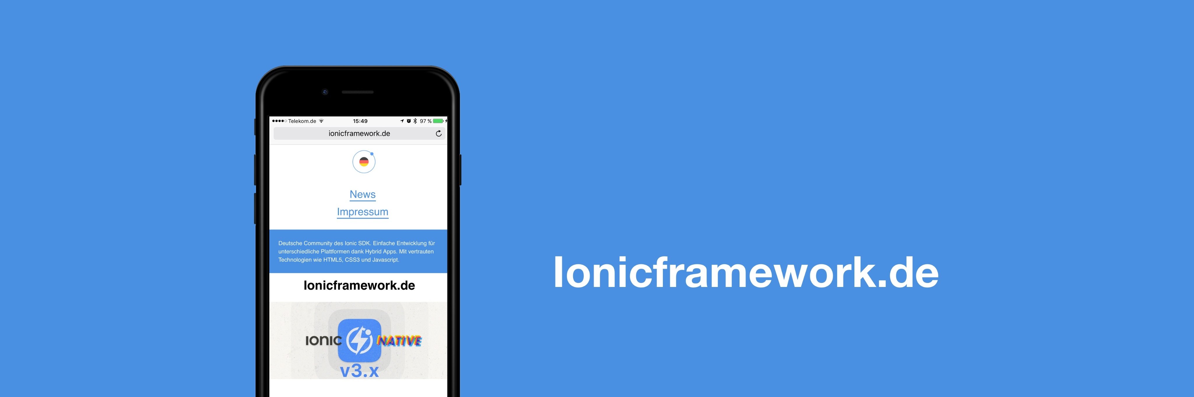Ionic Germany banner