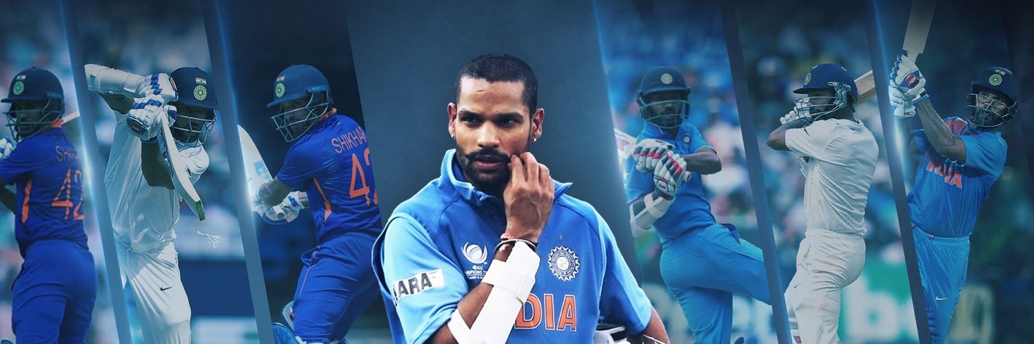 Shikhar Dhawan's banner