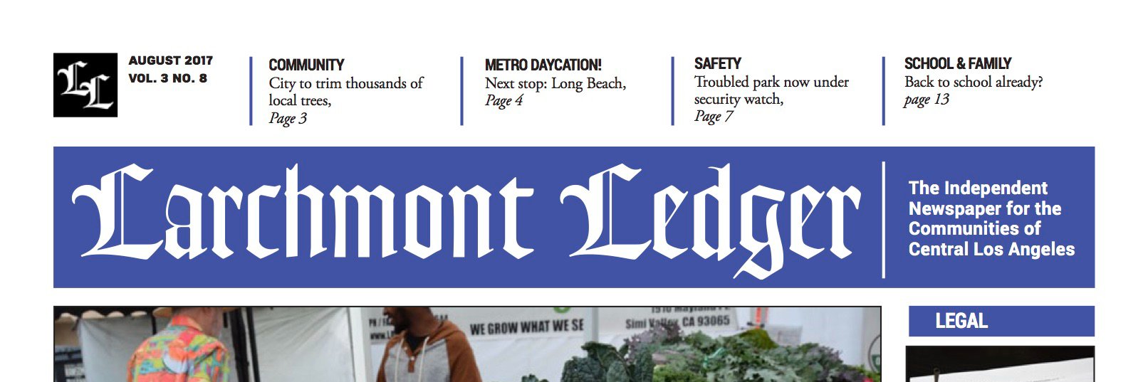 Larchmont Ledger banner