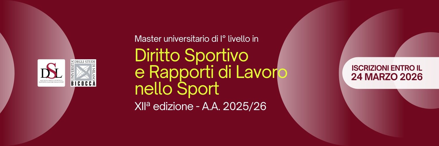Master Diritto Sport banner
