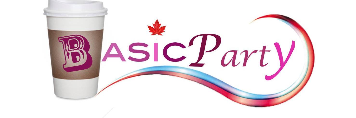 The Basic Party banner