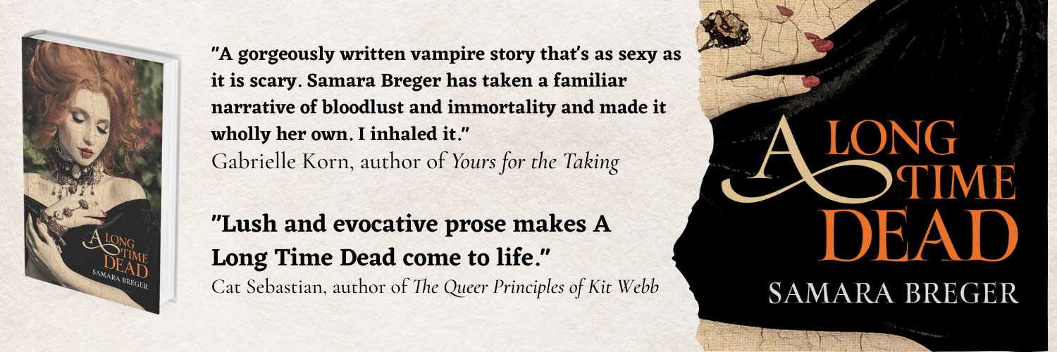 Samara Breger - A LONG TIME DEAD is here! banner